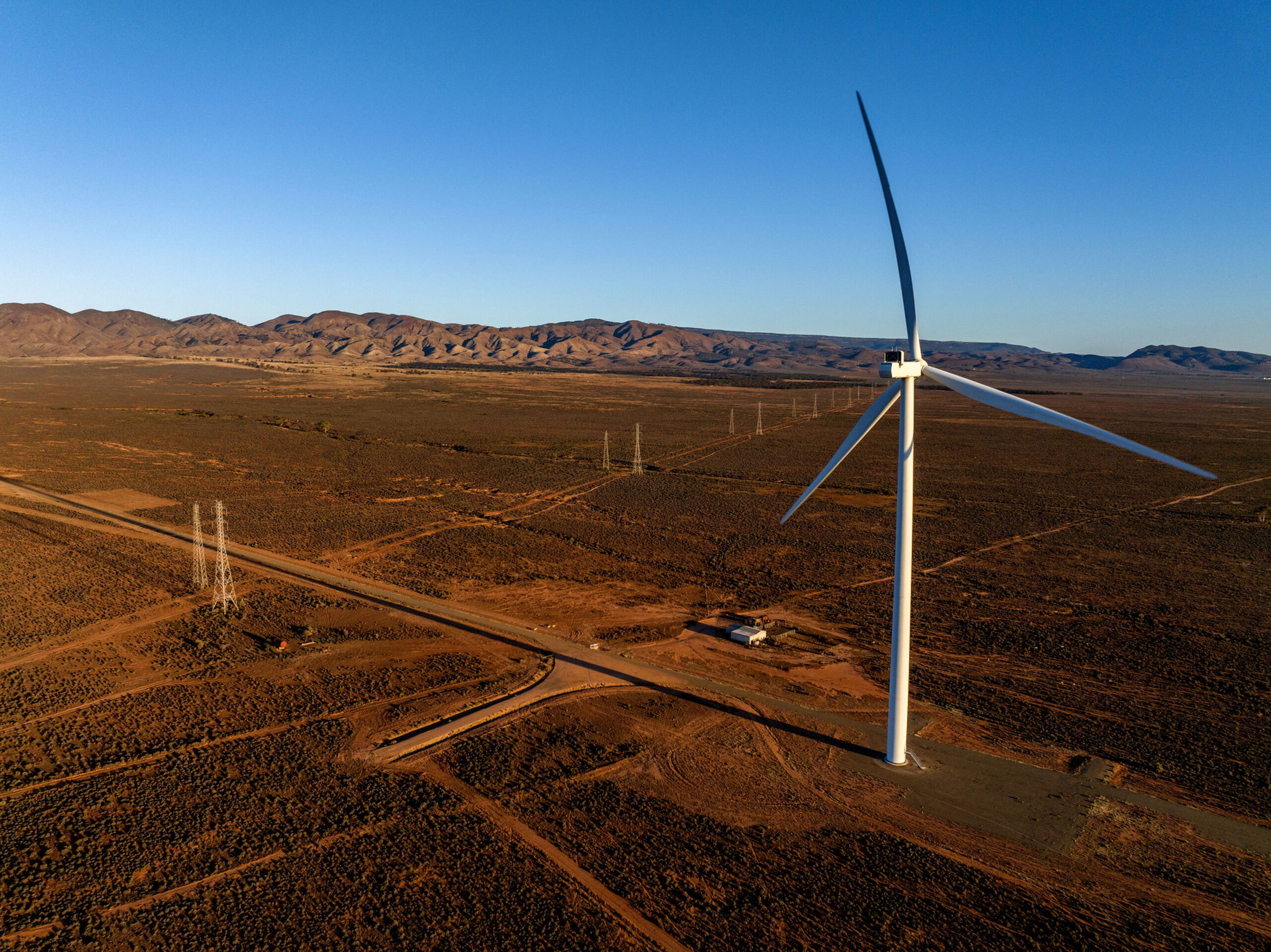 Electra Net 04 Transmisison Lines Wind Turbine